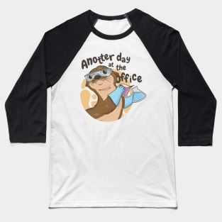 AnOtter Day at the Office Funny Science Geek Baseball T-Shirt